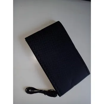 Potah na volant potah na volant kožený syntetický černý, černá nit D-PVSKCB