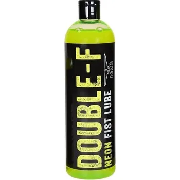 Lubrikační gel Mister B Double-F Neon Fist Lube 500 ml, lubrikant na vodní bázi svítící pod UV světlem
