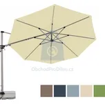Slunečník zahradní, výkyvný s boční tyčí, ACTIVE 3700 mm, přírodní (slonovinová kost), balení 1 ks