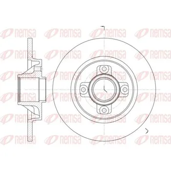 Brzdový kotouč Brzdový kotouč REMSA 61058.00