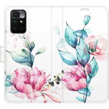 Pouzdro na mobilní telefon Flip pouzdro iSaprio - Xiaomi Redmi 10 / Redmi 10 2022 - Beautiful Flower - kapsičky na karty (Knížkový flip kryt, obal, pouzdro iSaprio na mobil Xiaomi Redmi 10 / Redmi 10 2022 - Beautiful Flower - 360° ochrana telefonu, přihrádka na karty a hotovost,)