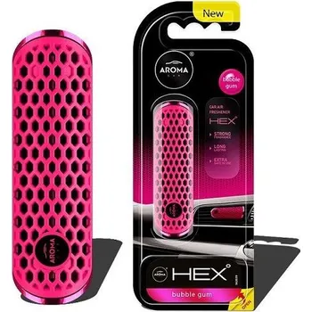 Strunný nástroj Osvěžovač vzduchu AROMA FANCY SHAPES POLYMER HEX, bubble gum