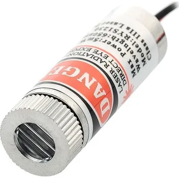 Síťový kabel Laser s optikou 5mW 3V 650nm, červená linka