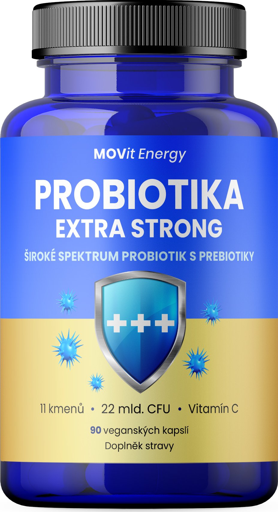 MOVit Probiotika EXTRA STRONG 90 vegetariánských kapslí