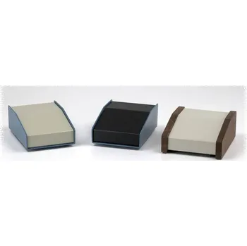 Hammond Electronics 1456CE3BKBU pultové pouzdro (d x š x v) 146 x 102 x 81 mm hliník modrá, černá 1 ks