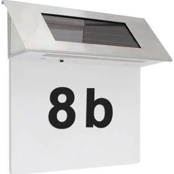 Venkovní osvětlení Solární svítidlo nastěnné pro osvětlení domovního čísla
