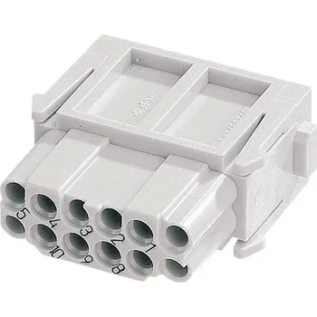 vypínač a zásuvka HARTING Han® DD Module 09140123101 konektorová vložka, zásuvka, seria Han® DD-Modul, 1 ks