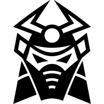 Samolepicí dekorace na vozidlo Samolepka samuraj na auto a motorku, tuning nálepka (5662)