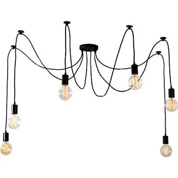 Svítidlo Černé stropní svítidlo, 6 x E27