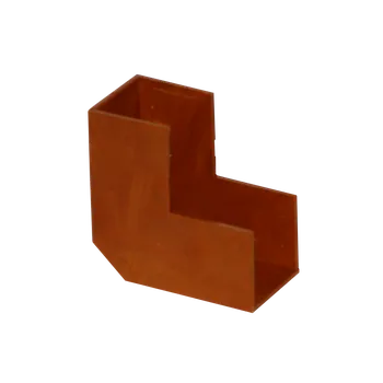 MALPRO Kryt 25x20 rohový vnější, imitace tmavé dřevo 42520-8835