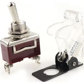 Kryt výklopný na páčkový vypínač bílý průhledný