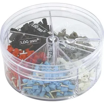 Síťový kabel Sada dutinek izolovaných, 5 druhů, Haupa, 270850, celkem 400ks