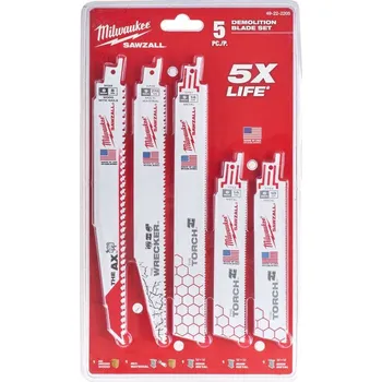 Příslušenství k pile Sada pilových plátků Milwaukee Sawzall (5 ks)