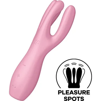 Vibrátor Stimulátor SATISFYER THREESOME 3 růžový - s kupónem KUP15 cena 846 Kč + extra diskrétní expedice