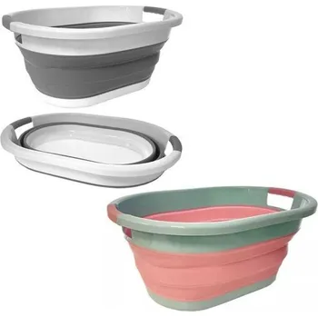 Koš na prádlo Skládací silikonový prádelní koš 61x44cm