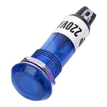 Polovodič Hadex Kontrolka 230V s doutnavkou, modrá do otvoru 10mm