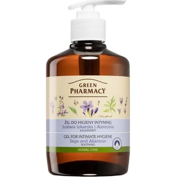 Intimní hygienický prostředek Gel na intimní hygienu Green Pharmacy Sage & Allantoin 370 ml - s kupónem KUP15 cena 59 Kč + extra diskrétní expedice