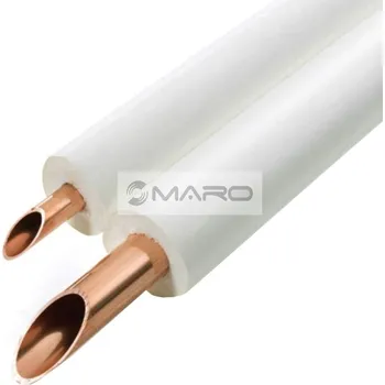 rozdělovač topení Trubka Cu měkká DUO opláštěné, pro chlazení a klimatizaci 1/4" + 3/8", 6,35 x 0,8 mm + 9,52 x 0,8 mm (svitek 25 m), 900218400100000032