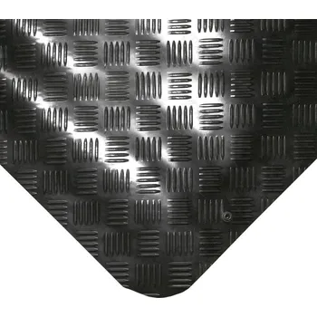 Rohožka Černá gumová protiúnavová olejivzdorná ESD antistatická rohož - délka 60 cm, šířka 100 cm, výška 1 cm