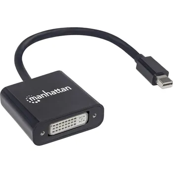 Elektrická zásuvka Manhattan 152549 Mini-DisplayPort adaptér [1x DVI zásuvka 24+5pólová - 1x mini DisplayPort zástrčka] černá stíněný, UL c