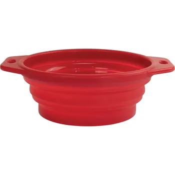 Miska pro psa Cestovní skládací miska ze silnostěného silikonu 0.5l/14.5cm KIDDOG