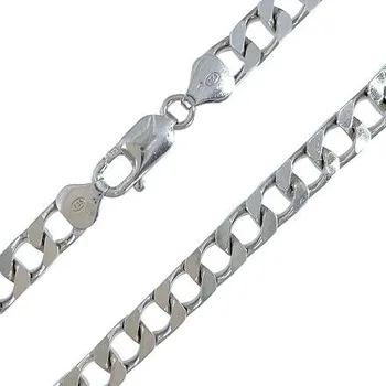 Řetízek Stříbrný řetízek pancr kostkový 6,3mm délka řetízku 55cm