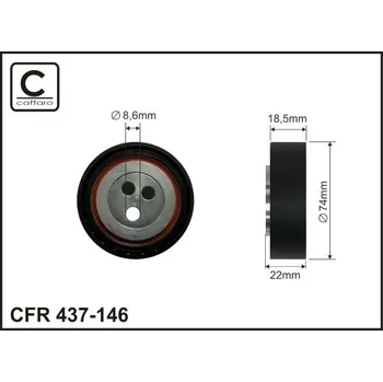 Auto-moto Napínací kladka, žebrovaný klínový řemen Caffaro 437-146