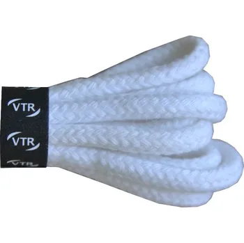 Tkaničky do bot VTR Bavlněné kulaté tkaničky silné - bílé Velikost: 100 cm