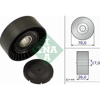 Napínací kladka, žebrovaný klínový řemen INA 531 0891 10