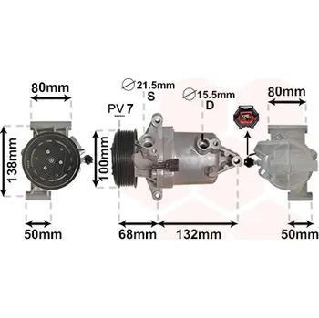 Kompresor klimatizace Kompresor, klimatizace VAN WEZEL 1301K703