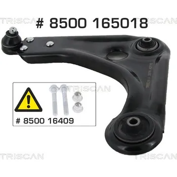 Zavěšení kol Řídicí páka, zavěšení kol Triscan A/S 8500 165018