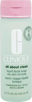 Čistící gel Clinique All About Clean Liquid Facial Soap Oily Skin Formula 200 ml