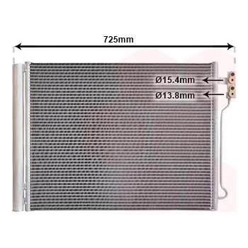 Klimatizace automobilu Kondenzátor, klimatizace VAN WEZEL 06005435