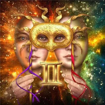 Diamantové malování Amparo Miranda® Diamantový obrázek Znamení Blíženci ♊