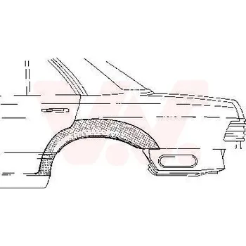 Blatník karosérie Boční stěna VAN WEZEL 3026147