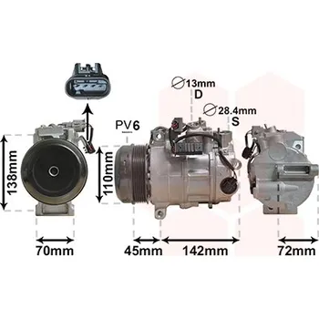 Kompresor klimatizace Kompresor, klimatizace VAN WEZEL 3000K682