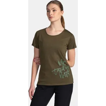 Dámské tričko KILPI GAROVE-W Tmavě zelená 40