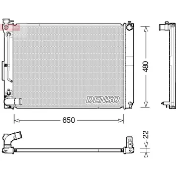 Chladič motoru Chladič, chlazení motoru DENSO DRM51012