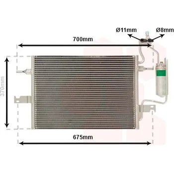 Výparník klimatizace Kondenzátor, klimatizace VAN WEZEL 37015349