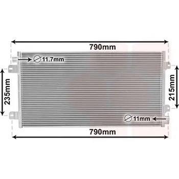 Výparník klimatizace Kondenzátor, klimatizace VAN WEZEL 43005342