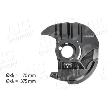 Brzdový kotouč Ochranný plech proti rozstřikování, brzdový kotouč A.I.C. 56984