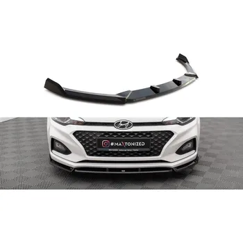 Karosérie Spojler pod nárazník lipa V.2 Hyundai I20 Mk2 Facelift černý lesklý plast