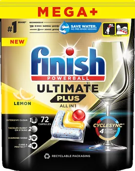 Tableta do myčky Finish Ultimate Plus All in 1 Lemon kapsle do myčky