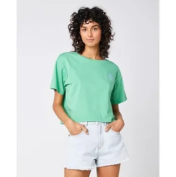 Pánské tričko Tričko Rip Curl SEARCH ICON CROP TEE Green velikost M