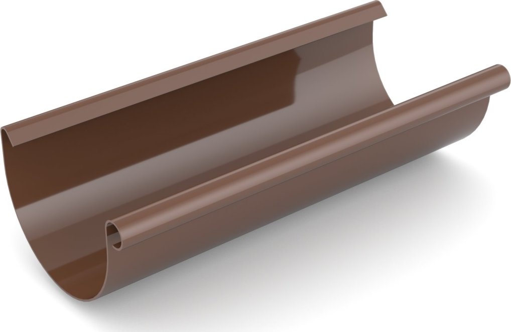 BRYZA Žlab, okap plastový Ø 75 mm, délka 3M, Hnědá RAL 8017