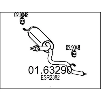 Auto-moto Zadní tlumič výfuku MTS 01.63290