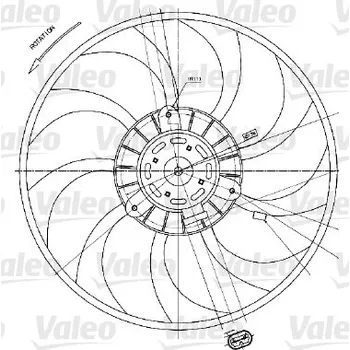 Chladič motoru Větrák, chlazení motoru VALEO 698424