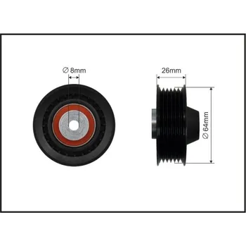 Auto-moto Vratná/vodicí kladka, klínový žebrový řemen Caffaro 80-12