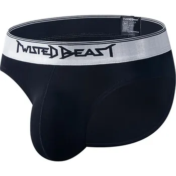 Pánské erotické prádlo Slipy Twisted Beast Y2K Brief černé S, pánské bavlněné slipy