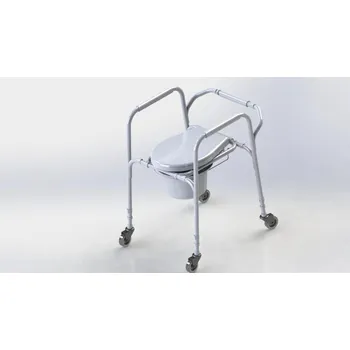 Lékařský nábytek ANTAR at01003 toaletní křeslo pojízdné